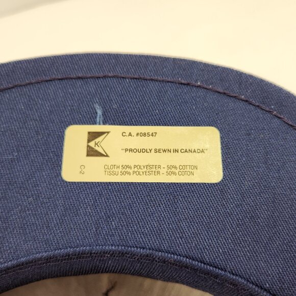 United Scrambled Eggs Snapback Hat Navy Blue One Size Made in Canada - Picture 9 of 9